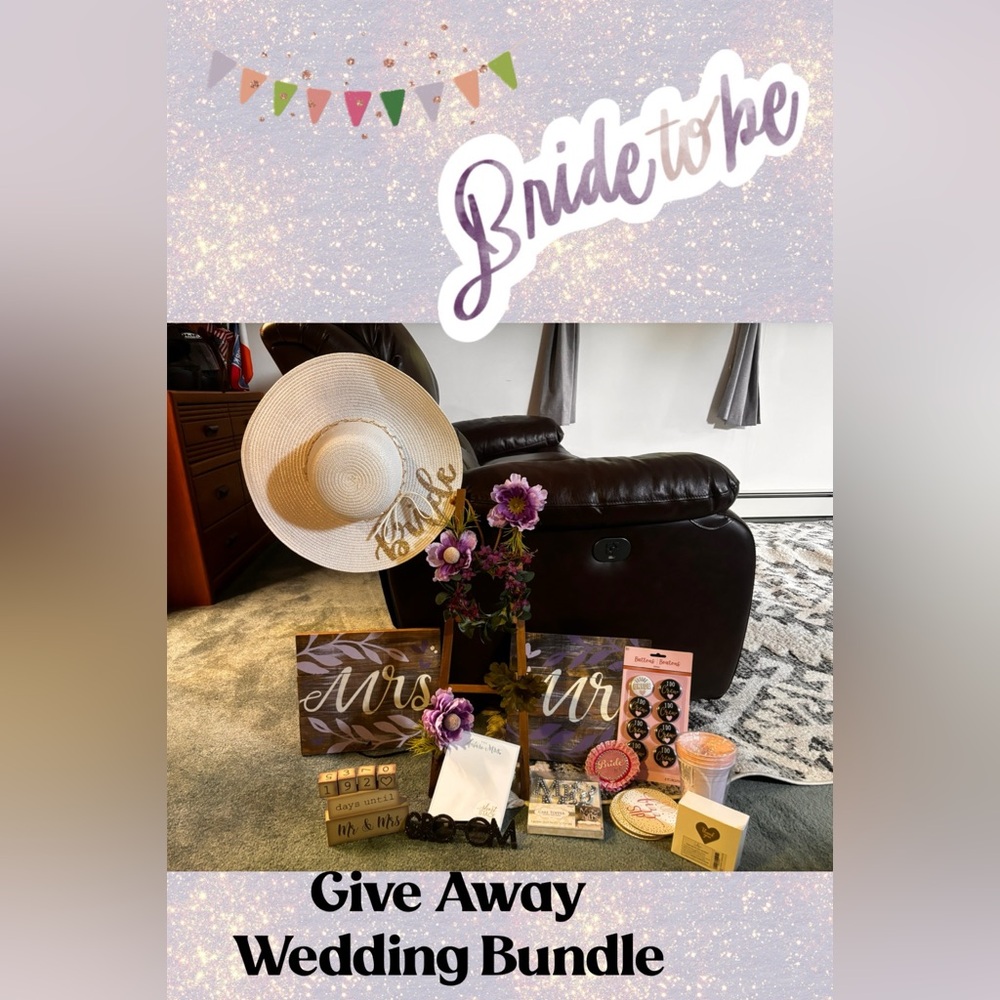 Handmade Mr and Mrs Wedding Display Set